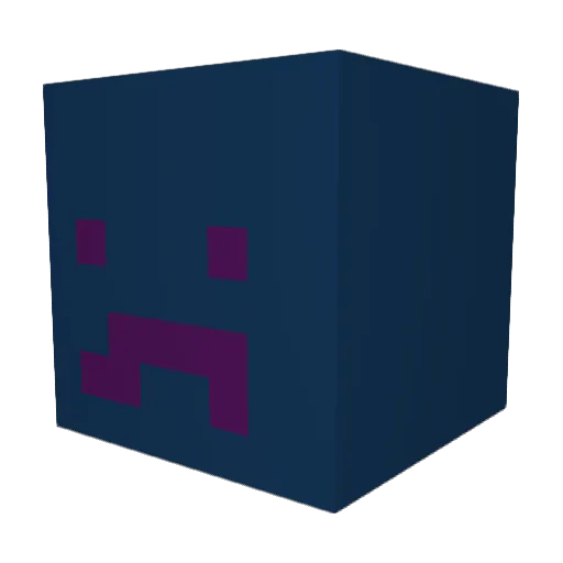 jecrown Minecraft avatar head, 3D render