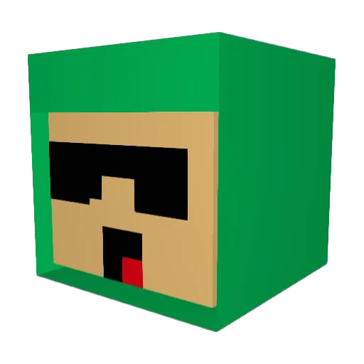 jedi_josh09 Minecraft avatar head, 3D render