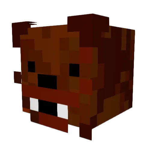 jediled Minecraft avatar head, 3D render