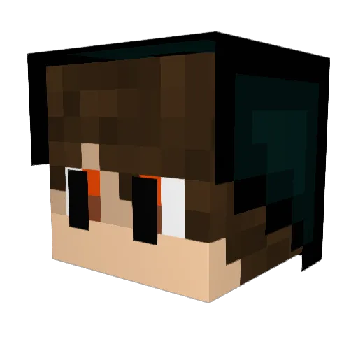 jedimaster33333 Minecraft avatar head, 3D render