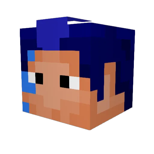 jedimathews Minecraft avatar head, 3D render