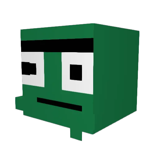 jediseabass Minecraft avatar head, 3D render