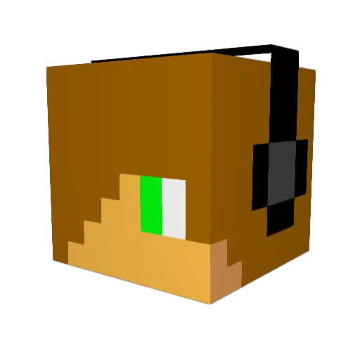 jedistalker100 Minecraft avatar head, 3D render