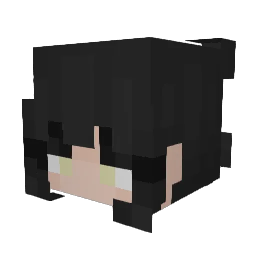 jeeb27 Minecraft avatar head, 3D render