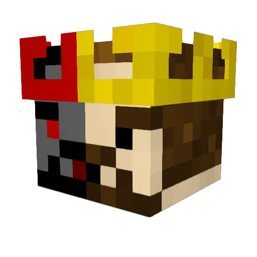 jeen46 Minecraft avatar head, 3D render