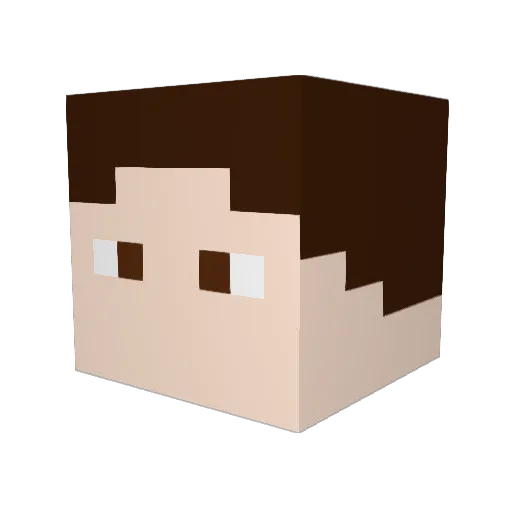 jeeper3 Minecraft avatar head, 3D render