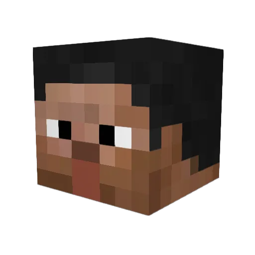jeerbeer Minecraft avatar head, 3D render