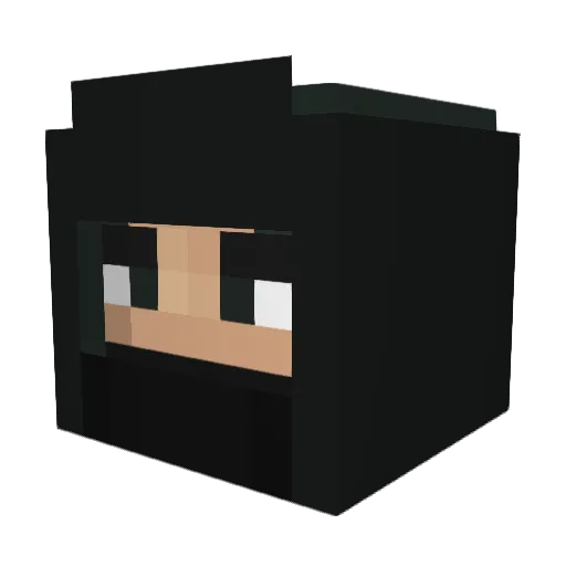 jeeshana Minecraft avatar head, 3D render