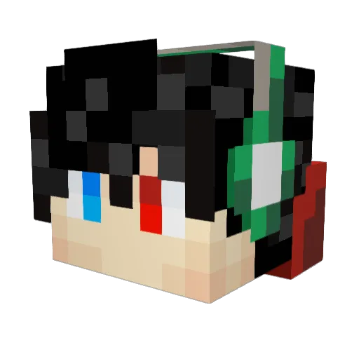 jeez17 Minecraft avatar head, 3D render