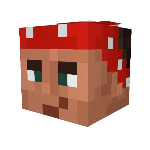 jeezjordan Minecraft avatar head, 3D render