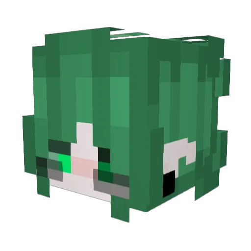 jefRin9 Minecraft avatar head, 3D render