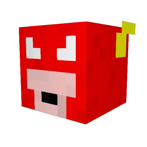 jefelbo Minecraft avatar head, 3D render