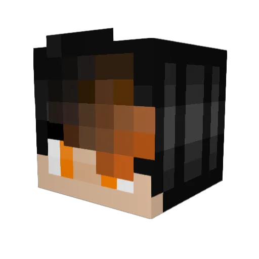 jeff4e Minecraft avatar head, 3D render