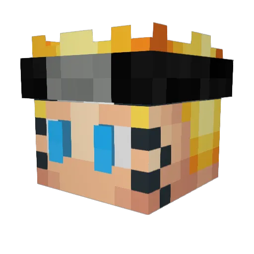 jeff_cap1212 Minecraft avatar head, 3D render
