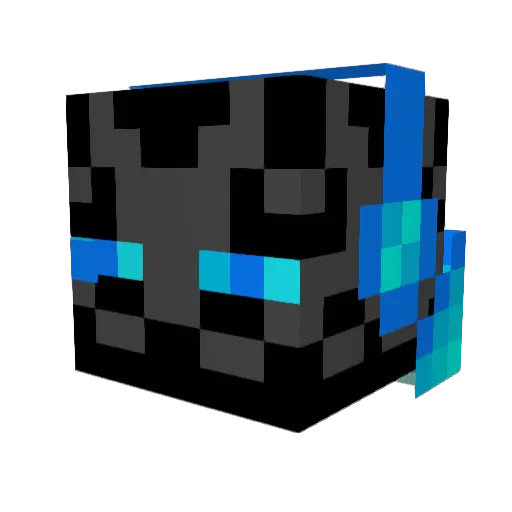 jeff_enderman58 Minecraft avatar head, 3D render