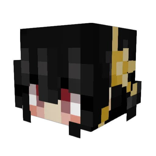jeff_nuts Minecraft avatar head, 3D render