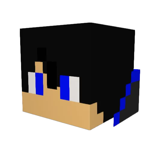 jeffarina Minecraft avatar head, 3D render