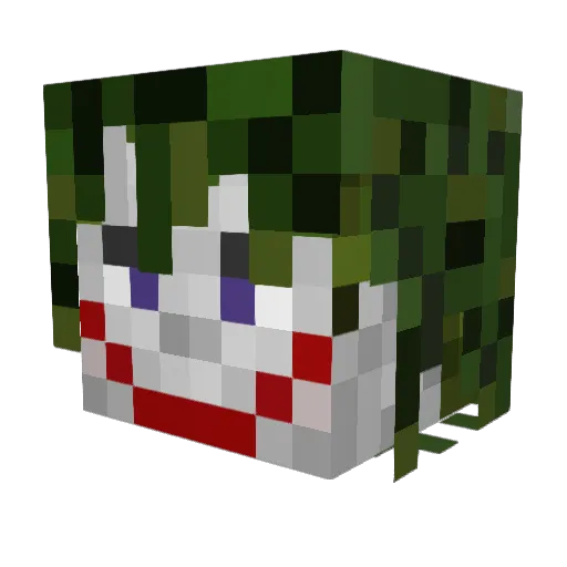 jeffbahns Minecraft avatar head, 3D render