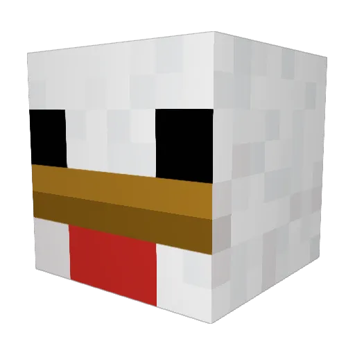 jeffd1293 Minecraft avatar head, 3D render