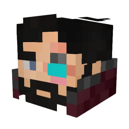 jeffersonrrod Minecraft avatar head, 3D render
