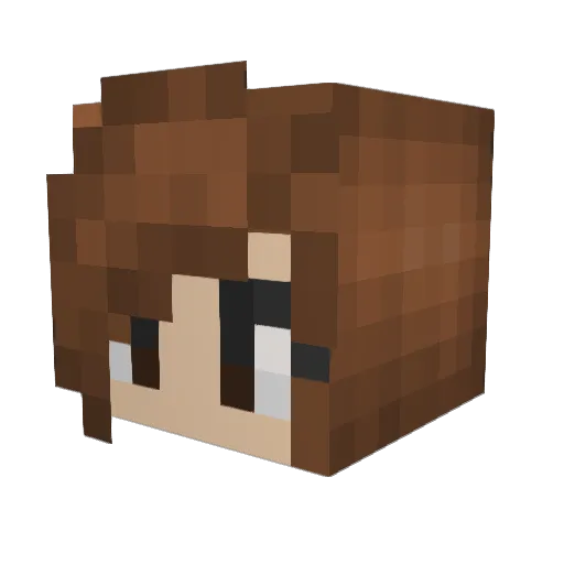 jeffersontiago Minecraft avatar head, 3D render