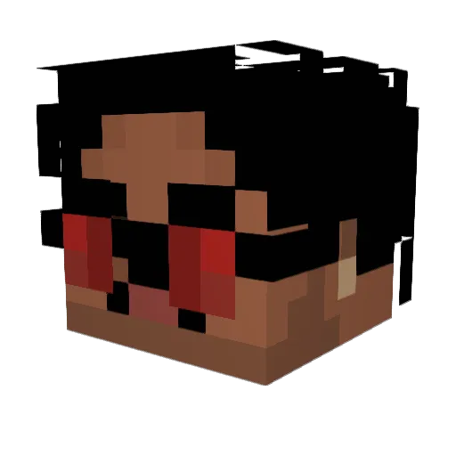 jeffie43 Minecraft avatar head, 3D render