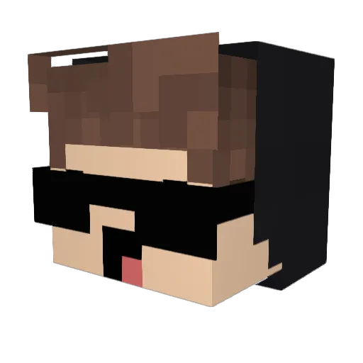 jeffreysaaltink Minecraft avatar head, 3D render