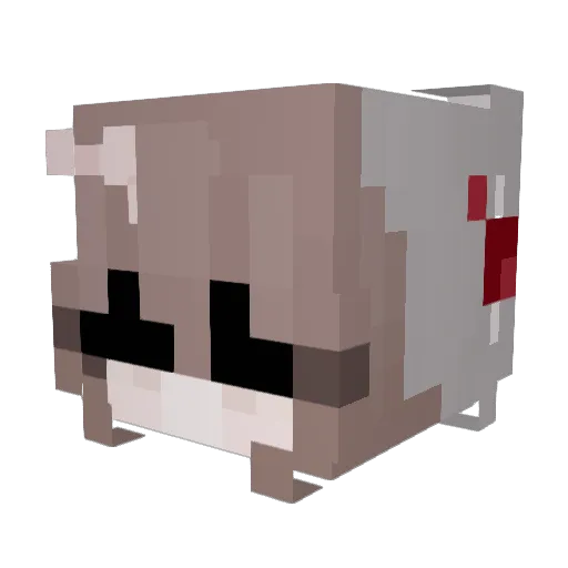 jeffy_ch Minecraft avatar head, 3D render