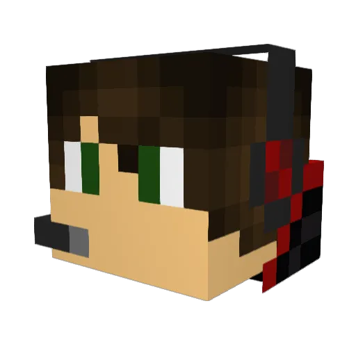 jeffy_leafy Minecraft avatar head, 3D render