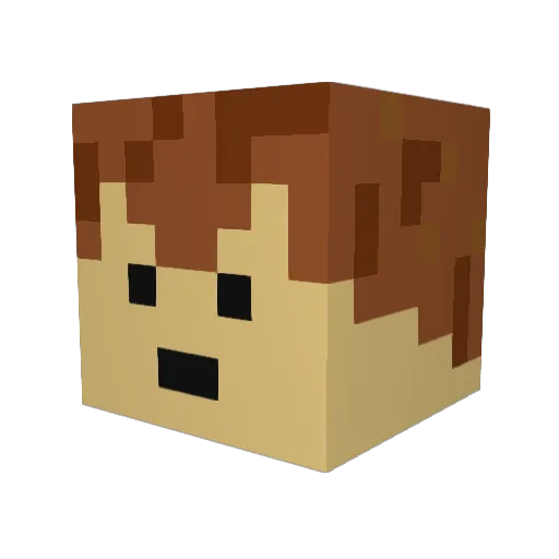 jefijosh Minecraft avatar head, 3D render