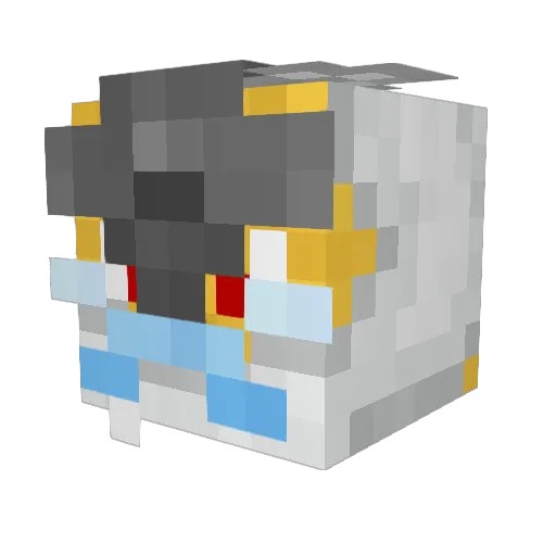 jeg8787 Minecraft avatar head, 3D render