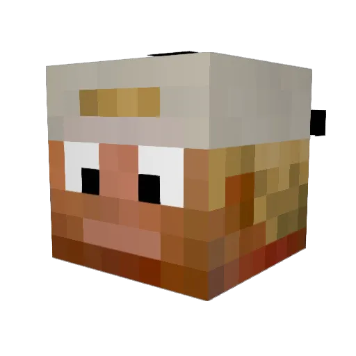 jegko Minecraft avatar head, 3D render