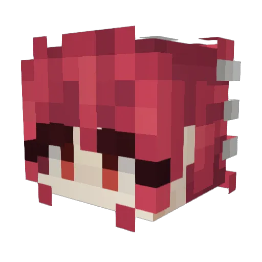 jehmz Minecraft avatar head, 3D render