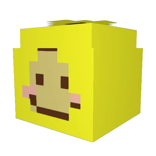 jehxxk Minecraft avatar head, 3D render