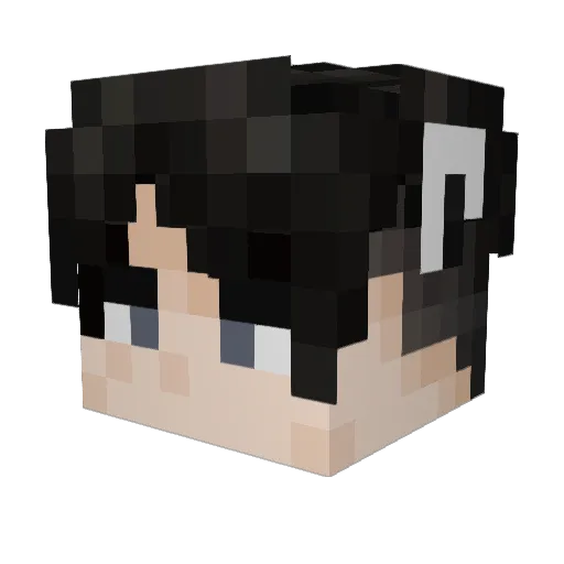 jeijei1619 Minecraft avatar head, 3D render