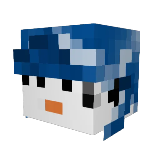 jeinar Minecraft avatar head, 3D render