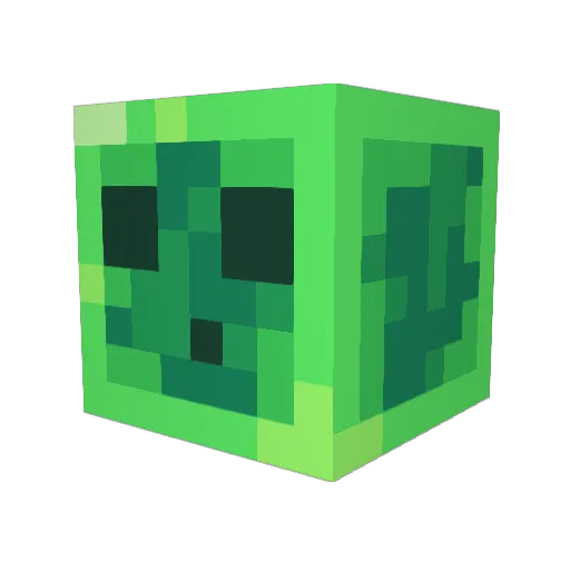 jeipqw Minecraft avatar head, 3D render