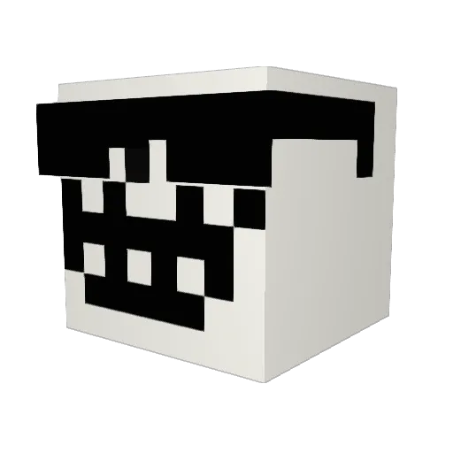 jeklman Minecraft avatar head, 3D render