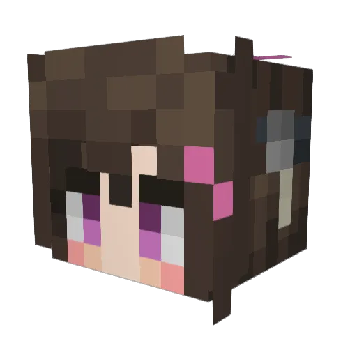 jekorba Minecraft avatar head, 3D render
