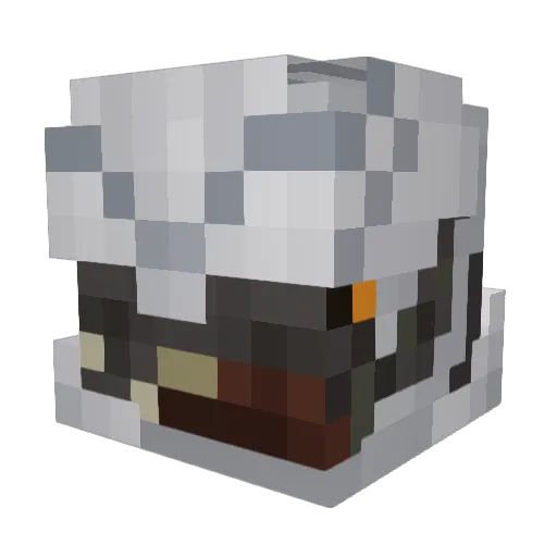 jeks2000 Minecraft avatar head, 3D render