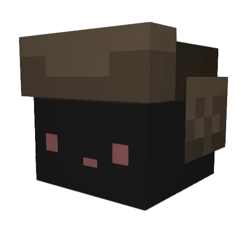 jel1oo Minecraft avatar head, 3D render