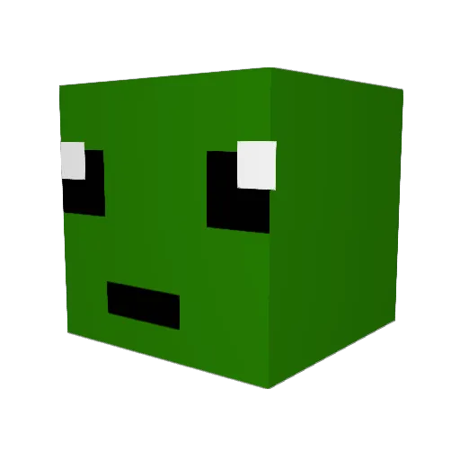 jel22 Minecraft avatar head, 3D render