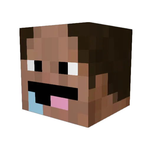 jel_rd Minecraft avatar head, 3D render
