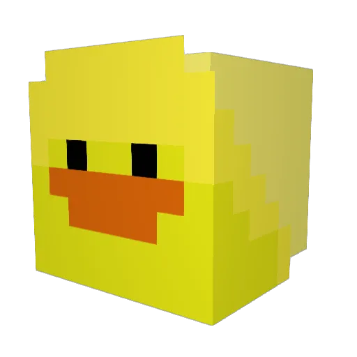 jelbandz Minecraft avatar head, 3D render