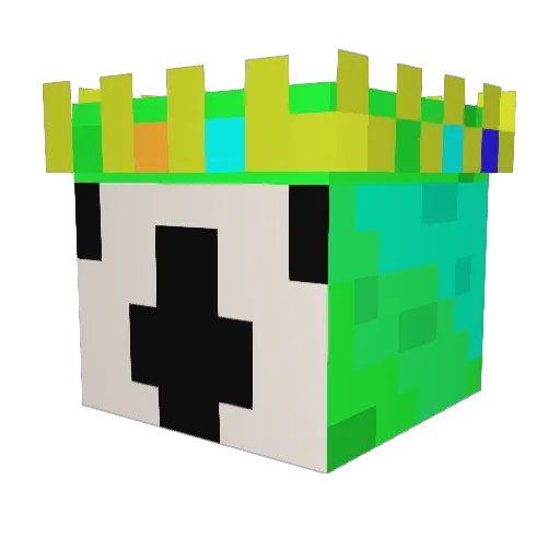 jelcratinio Minecraft avatar head, 3D render