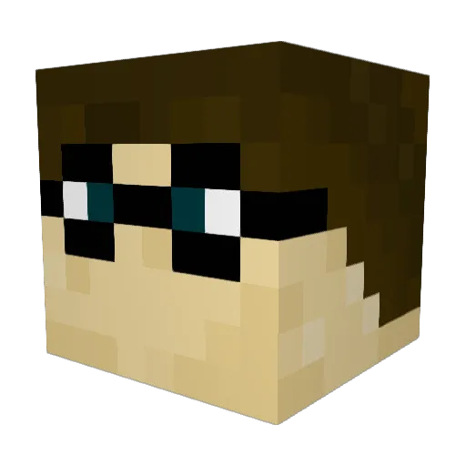 jelenajeter Minecraft avatar head, 3D render