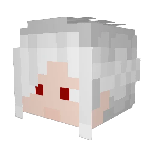 jelentek Minecraft avatar head, 3D render