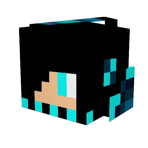 jelidens Minecraft avatar head, 3D render