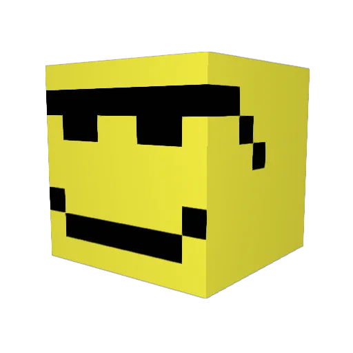 jelle0009 Minecraft avatar head, 3D render