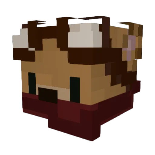 jellef_ Minecraft avatar head, 3D render